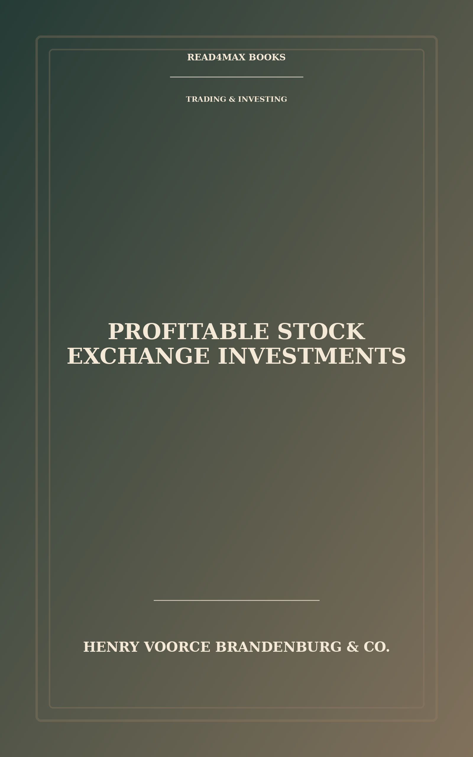Cover of Profitable Stock Exchange Investments